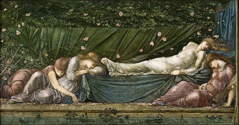 Edward Burne-Jones The Sleeping Beauty from the small Briar Rose series Norge oil painting art